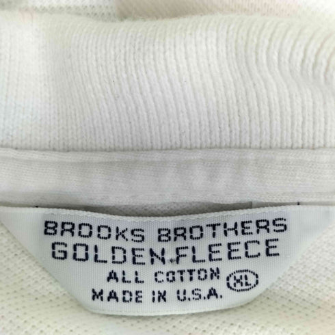 ブルックスブラザーズ BROOKS BROTHERS MADE IN USA フロント刺繍S/S 鹿の子ポロシャツ メンズ import:XL