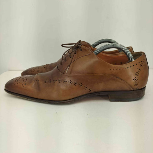 サントーニ santoni メダリオン レザー ドレスシューズ メンズ 40