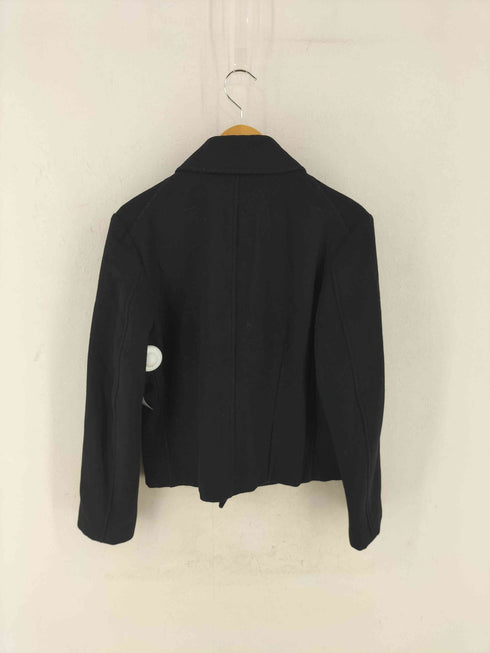 コムデギャルソンオムプリュス COMME des GARCONS HOMME PLUS 02aw 四つの黒 ショートPコート ジャケット ブルゾン 比翼 メンズ JPN:M