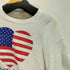 フルーツオブザルーム FRUIT OF THE LOOM 90S USA製 星条旗 ハート blomies AMERICA プリント S/S Tシャツ シングルステッチ ビックサイズ メンズ import:XL