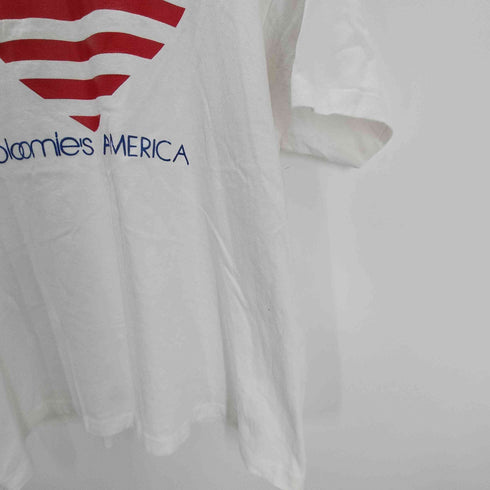 フルーツオブザルーム FRUIT OF THE LOOM 90S USA製 星条旗 ハート blomies AMERICA プリント S/S Tシャツ シングルステッチ ビックサイズ メンズ import:XL