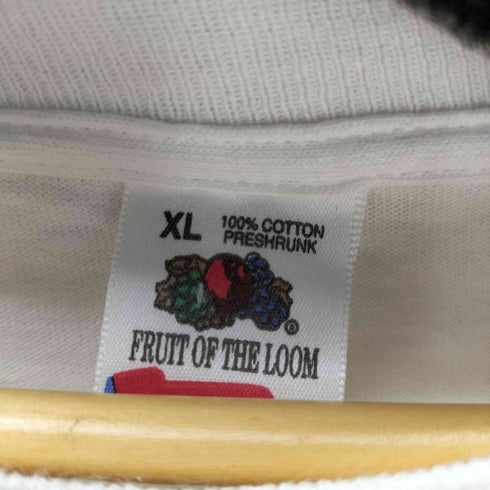 フルーツオブザルーム FRUIT OF THE LOOM 90S USA製 星条旗 ハート blomies AMERICA プリント S/S Tシャツ シングルステッチ ビックサイズ メンズ import:XL