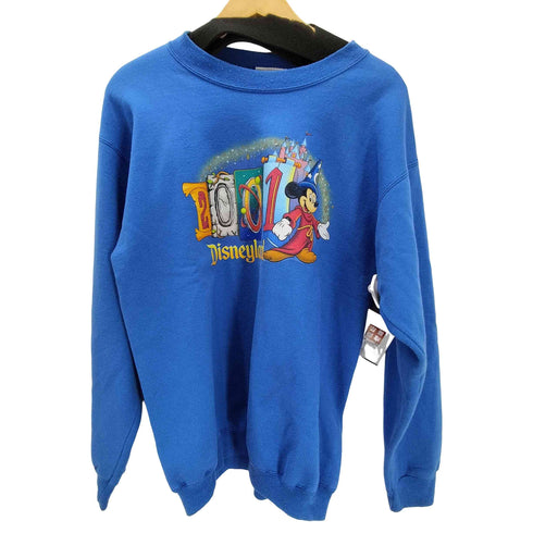 00S USA製 テーマパーク キャラクター プリント 2001 スウェット トレーナー メンズ import:M