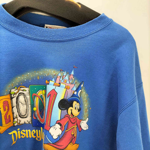 00S USA製 テーマパーク キャラクター プリント 2001 スウェット トレーナー メンズ import:M