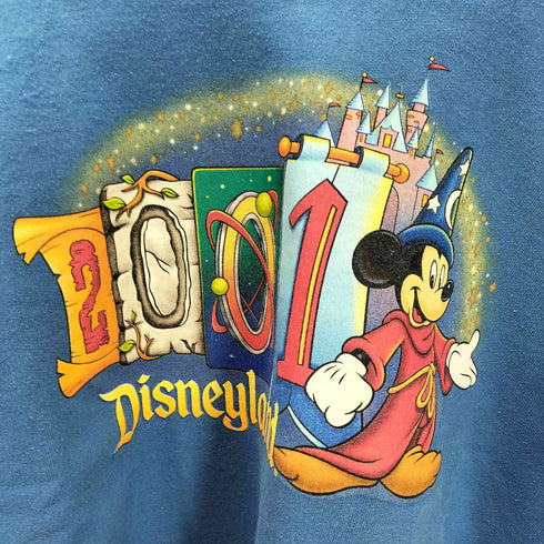 00S USA製 テーマパーク キャラクター プリント 2001 スウェット トレーナー メンズ import:M