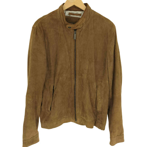 ザラ ZARA スエードレザー シングルライダースジャケット Limited edition メンズ JPN:L