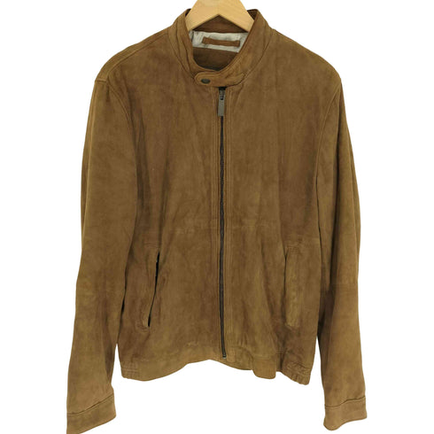 ザラ ZARA スエードレザー シングルライダースジャケット Limited edition メンズ JPN:L