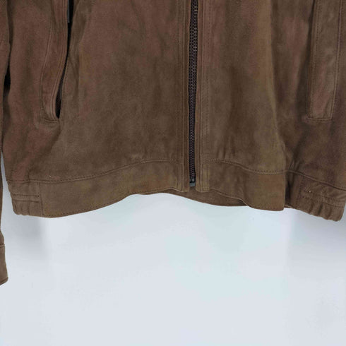 ザラ ZARA スエードレザー シングルライダースジャケット Limited edition メンズ JPN:L
