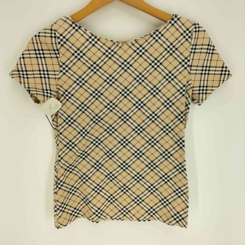 バーバリーロンドン BURBERRY LONDON ノバチェック Vネック S/S Tシャツ レディース 1