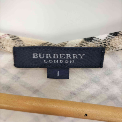 バーバリーロンドン BURBERRY LONDON ノバチェック Vネック S/S Tシャツ レディース 1
