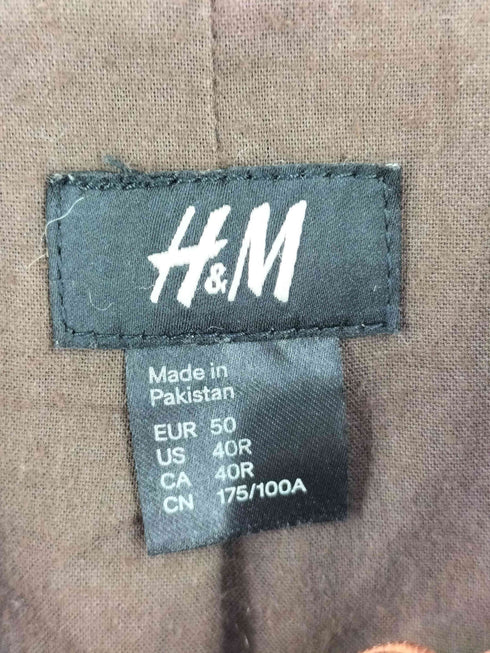 エイチアンドエム H&M ラムレザーシングルライダースジャケット メンズ EUR:50