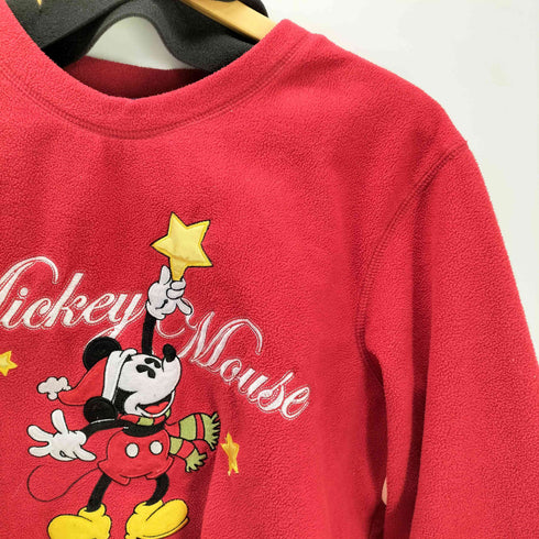 テーマパーク キャラクター 刺繍 パイル地 フリース プルオーバー メンズ import:L