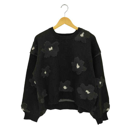 ニコアンド niko and... フラワージャガードニットプルオーバー レディース JPN:M