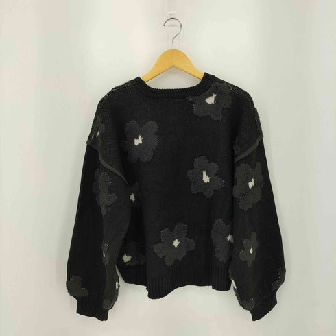 ニコアンド niko and... フラワージャガードニットプルオーバー レディース JPN:M