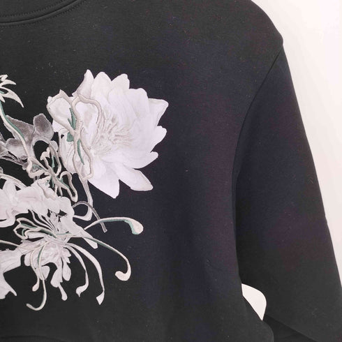 ハレ HARE Flowerシシュウスウェット クロップドスウェット レディース FREE