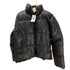 ザラ ZARA FAKE LEATHER PUFF JACKET 中綿 フェイクレザー パフ ジャケット 裾ドローコード メンズ import:L