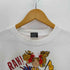 フルーツオブザルーム FRUIT OF THE LOOM BEST 90S USA製 キャラクター プリント リボン ボタン 装飾付き S/S Tシャツ シングルステッチ メンズ import:M