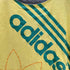 アディダス adidas 90S デサント製 トレフォイル ロゴ 両面プリント S/S リンガー Tシャツ Y2K メンズ import:M