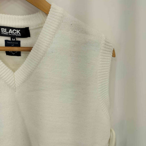 ブラックコムデギャルソン BLACK COMME des GARCONS 21SS LOCHAVEN of SCOTLAND アクリル Vネック ニットベスト メンズ JPN:M