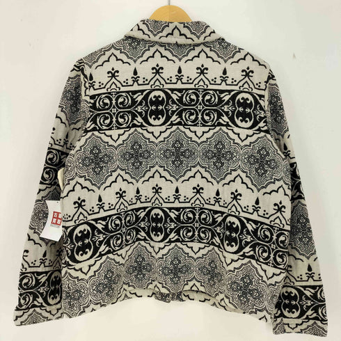チコズデザイン CHICOS DESIGN 90s インド製 ダマスク柄 ジャガードジャケット ボックスシルエット レディース JPN:1