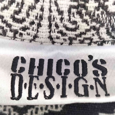 チコズデザイン CHICOS DESIGN 90s インド製 ダマスク柄 ジャガードジャケット ボックスシルエット レディース JPN:1