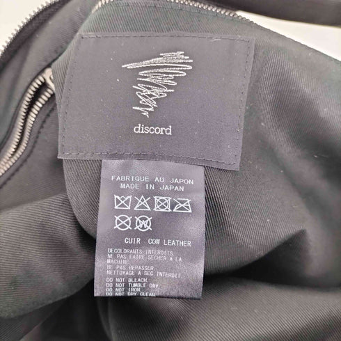 ディスコードヨウジヤマモト discord Yohji Yamamoto 25AW UNEVENNISS LEATHER TOTE BAG レザー トート バッグ メンズ