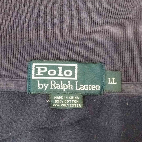 ポロバイラルフローレン Polo by RALPH LAUREN 90-00S スモールポニー刺繍ジップアップスウェットトラックジャケット メンズ LL