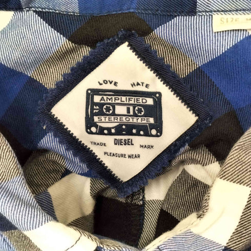 ディーゼル DIESEL チェック L/S シャツ メンズ import:M