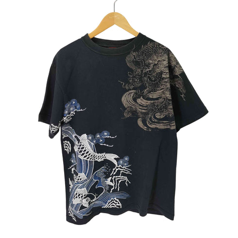 ドロボウニッキ 泥棒日記 和柄プリントTシャツ メンズ 大大