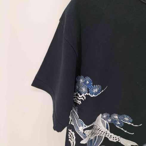 ドロボウニッキ 泥棒日記 和柄プリントTシャツ メンズ 大大