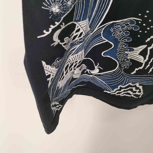 ドロボウニッキ 泥棒日記 和柄プリントTシャツ メンズ 大大