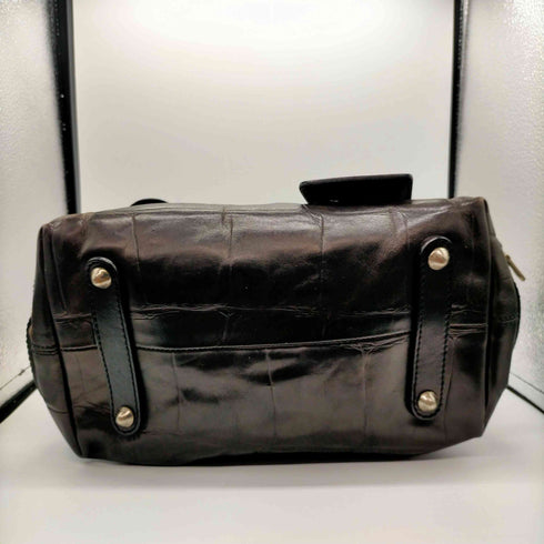 クロエ Chloe 00S 04 OLD イタリア製 クロコ 型押し サイドジップ チェーン ストラップ レザー ハンドバック ワンショルダー Y2K Archive アーカイブ Lampo ジップ レディース