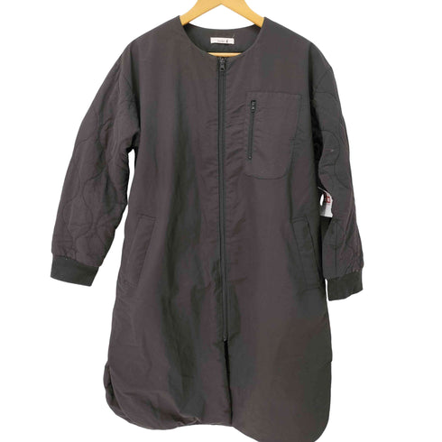 koti koti 袖キルティング ロングコート レディース M-L