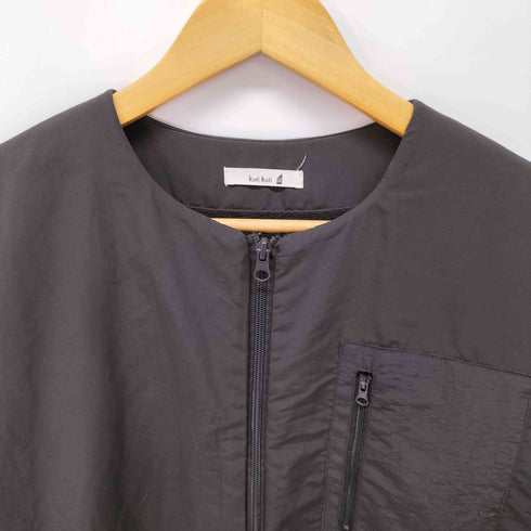 koti koti 袖キルティング ロングコート レディース M-L