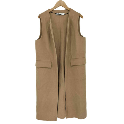ザラ ZARA ウールブレンドロングベスト レディース M-L