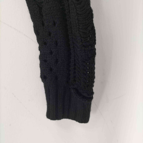 Ozz Croce サブカル ダメージニットカーディガン レディース