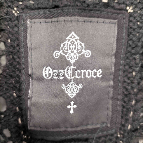 Ozz Croce サブカル ダメージニットカーディガン レディース