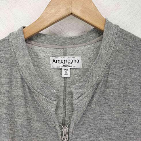 アメリカーナ Americana ダブルジップ スウェットカーディガン レディース