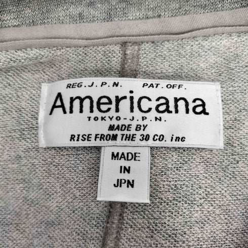 アメリカーナ Americana ダブルジップ スウェットカーディガン レディース