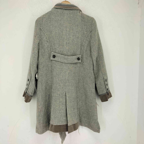 Le-Fluy フリンジパッチワークデザイン ウールコート レディース JPN:M