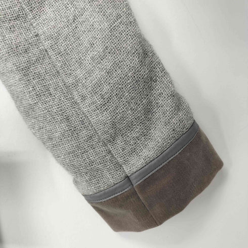 Le-Fluy フリンジパッチワークデザイン ウールコート レディース JPN:M