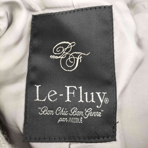 Le-Fluy フリンジパッチワークデザイン ウールコート レディース JPN:M
