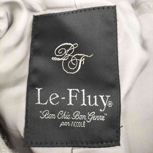 Le-Fluy フリンジパッチワークデザイン ウールコート レディース JPN:M