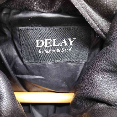 DELAY by win&sons レザー ダウンジャケット メンズ