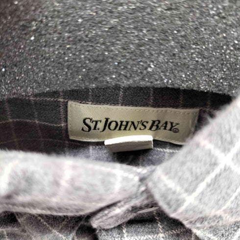 セントジョンズベイ STJOHNS BAY ウィンドウペン レギュラーカラーシャツ メンズ import:L