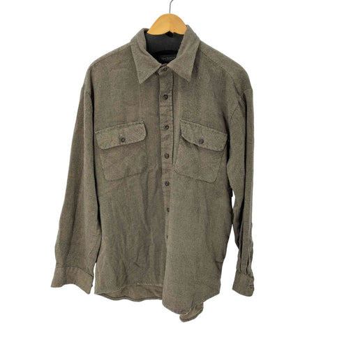 ヴァンヒューゼン VAN HEUSEN ヘリンボーン cpo シャツ メンズ import:M