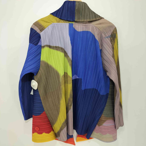 総柄 プリーツ ボレロ レディース