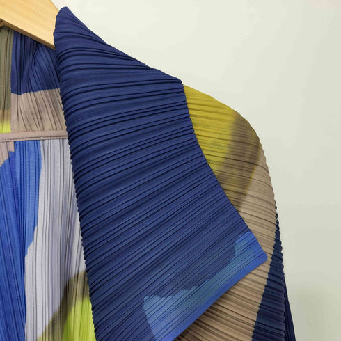 総柄 プリーツ ボレロ レディース