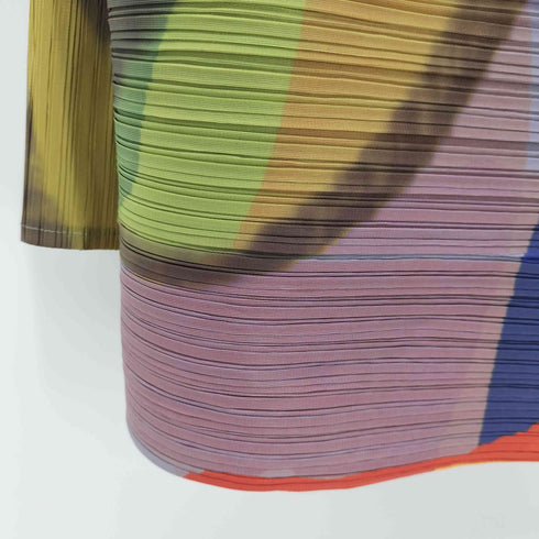 総柄 プリーツ ボレロ レディース