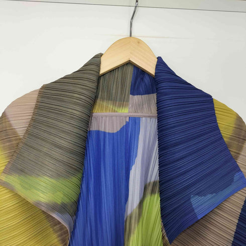 総柄 プリーツ ボレロ レディース